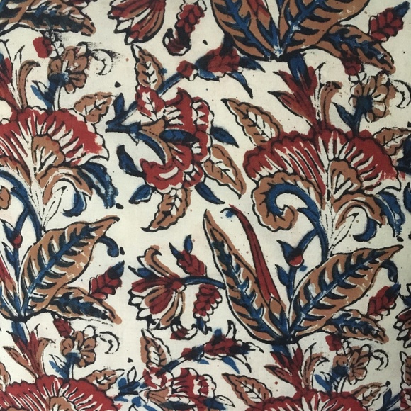 NWOT Indian Block Print Pillow or Cushion Cover - Picture 4 of 4